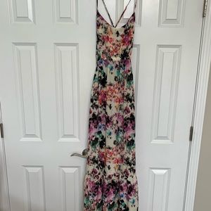 Parker multi color backless maxi dress